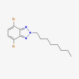 Chemical structure of 4,7-Dibromo-2-octyl-2H-benzotriazole
