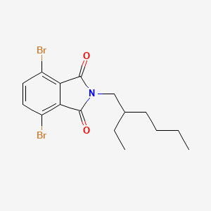 Chemical structure of 4,7-Dibromo-2-(2-ethylhexyl)isoindoline-1,3-dione