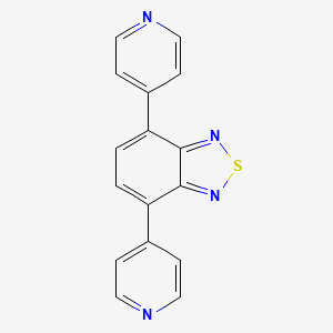 Chemical structure of 4,7-di(pyridin-4-yl)benzothiadiazole