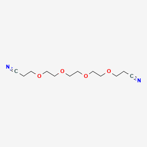 Chemical structure of 4,7,10,13-Tetraoxahexadecanedinitrile