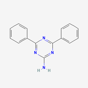 Chemical structure of 4,6-Diphenyl-1,3,5-triazin-2-amine