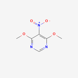 Chemical structure of 4,6-Dimethoxy-5-nitropyrimidine