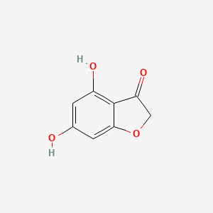 Chemical structure of 4,6-Dihydroxybenzofuran-3(2H)-one