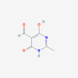 Chemical structure of 4,6-Dihydroxy-2-methylpyrimidine-5-carbaldehyde