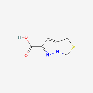 Chemical structure of 4,6-Dihydropyrazolo[1,5-c]thiazole-2-carboxylic acid