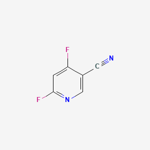 Chemical structure of 4,6-Difluoronicotinonitrile
