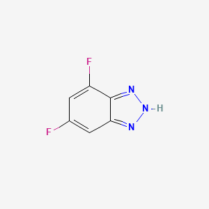 Chemical structure of 4,6-Difluoro-2H-benzo[d][1,2,3]triazole
