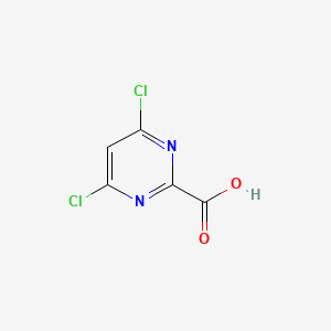 Chemical structure of 4,6-Dichloropyrimidine-2-carboxylic acid
