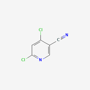 Chemical structure of 4,6-dichloropyridine-3-carbonitrile