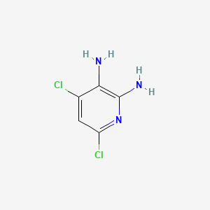 Chemical structure of 4,6-Dichloropyridine-2,3-diamine