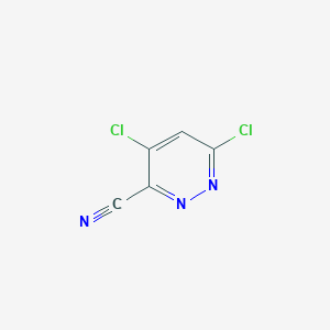 Chemical structure of 4,6-Dichloropyridazine-3-carbonitrile