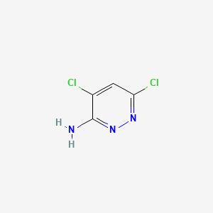 Chemical structure of 4,6-Dichloropyridazin-3-amine