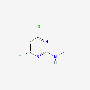 Chemical structure of 4,6-Dichloro-N-methylpyrimidin-2-amine