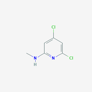 Chemical structure of 4,6-Dichloro-N-methylpyridin-2-amine
