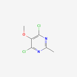 Chemical structure of 4,6-dichloro-5-methoxy-2-methylpyrimidine