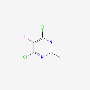 Chemical structure of 4,6-Dichloro-5-iodo-2-methylpyrimidine