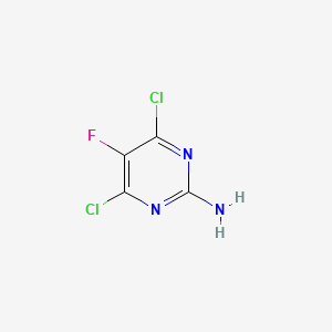 Chemical structure of 4,6-Dichloro-5-fluoropyrimidin-2-amine