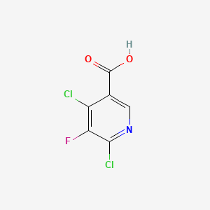 Chemical structure of 4,6-Dichloro-5-fluoronicotinic acid