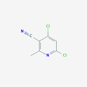 Chemical structure of 4,6-Dichloro-2-methylnicotinonitrile