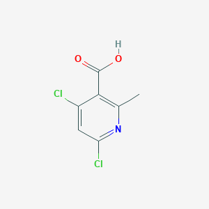 Chemical structure of 4,6-Dichloro-2-methylnicotinic Acid