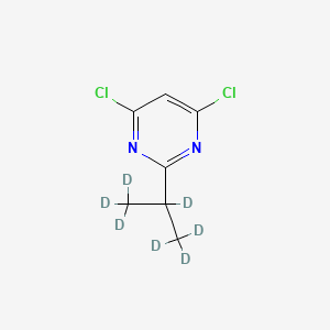 Chemical structure of 4,6-Dichloro-2-(iso-propyl-d7)-pyrimidine