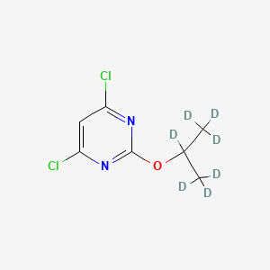 Chemical structure of 4,6-Dichloro-2-(iso-propoxy-d7)-pyrimidine