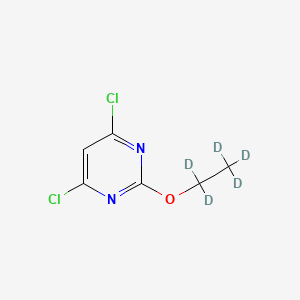 Chemical structure of 4,6-Dichloro-2-(ethoxy-d5)-pyrimidine