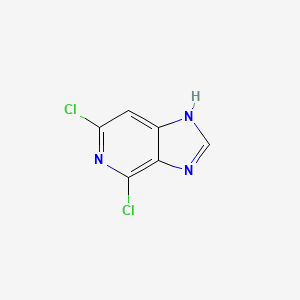 Chemical structure of 4,6-dichloro-1H-imidazo[4,5-c]pyridine