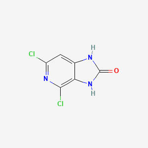 Chemical structure of 4,6-Dichloro-1H-imidazo[4,5-c]pyridin-2(3H)-one