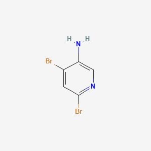 Chemical structure of 4,6-Dibromopyridin-3-amine