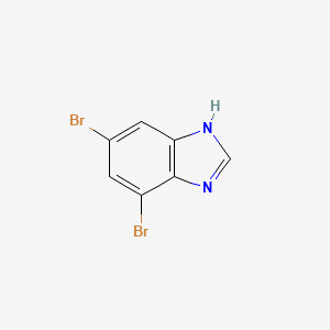 Chemical structure of 4,6-Dibromo-1H-benzo[d]imidazole