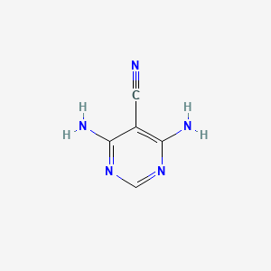 Chemical structure of 4,6-Diaminopyrimidine-5-carbonitrile