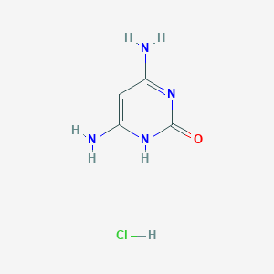 Chemical structure of 4,6-Diaminopyrimidin-2(1H)-one hydrochloride
