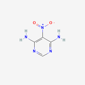Chemical structure of 4,6-Diamino-5-nitropyrimidine