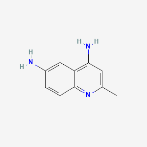 Chemical structure of 2-Methylquinoline-4,6-diamine