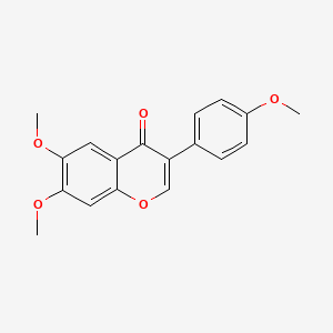 Chemical structure of 4',6,7-Trimethoxyisoflavone