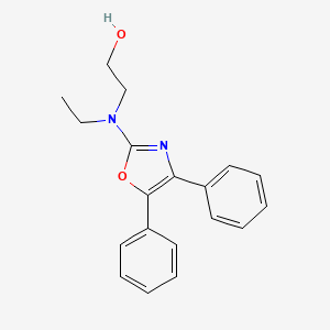 Chemical structure of 2-((4,5-Diphenyl-2-oxazolyl)ethylamino)ethanol