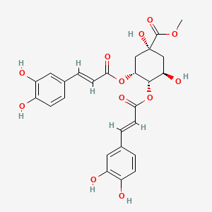 Chemical structure of 4,5-Di-O-caffeoylquinic acid methyl ester