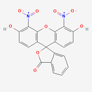 Chemical structure of 4',5'-DINITROFLUORESCEIN