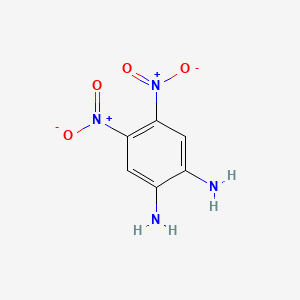 Chemical structure of 4,5-Dinitrobenzene-1,2-diamine