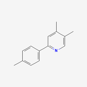 Chemical structure of 4,5-Dimethyl-2-(4-methylphenyl)pyridine