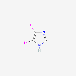 Chemical structure of 4,5-Diiodoimidazole