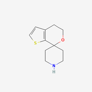 Chemical structure of 4',5'-DIHYDROSPIRO[PIPERIDINE-4,7'-THIENO[2,3-C]PYRAN]