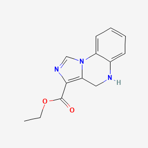 Chemical structure of Ethyl 4,5-dihydroimidazo[1,5-a]quinoxaline-3-carboxylate