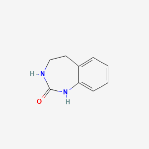 Chemical structure of 4,5-Dihydro-1H-benzo[d][1,3]diazepin-2(3H)-one