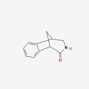 Chemical structure of 4,5-Dihydro-1H-1,5-methanobenzo[d]azepin-2(3H)-one