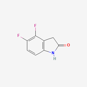 Chemical structure of 4,5-Difluorooxindole