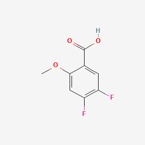 Chemical structure of 4,5-Difluoro-2-Methoxybenzoic Acid