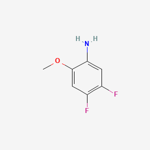 Chemical structure of 4,5-Difluoro-2-methoxyaniline