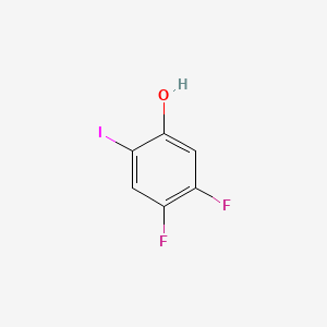 Chemical structure of 4,5-Difluoro-2-iodophenol